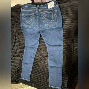 True Religion Women's Dark Blue Skinny Jeans